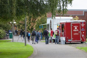 Food trucks make their debut on campus.