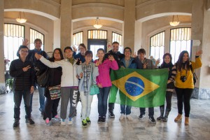 International Students at the Vista House, Columbia Gorge.