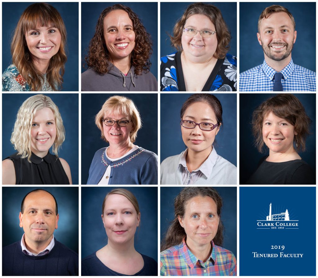 composite photo of all 2019 tenured faculty