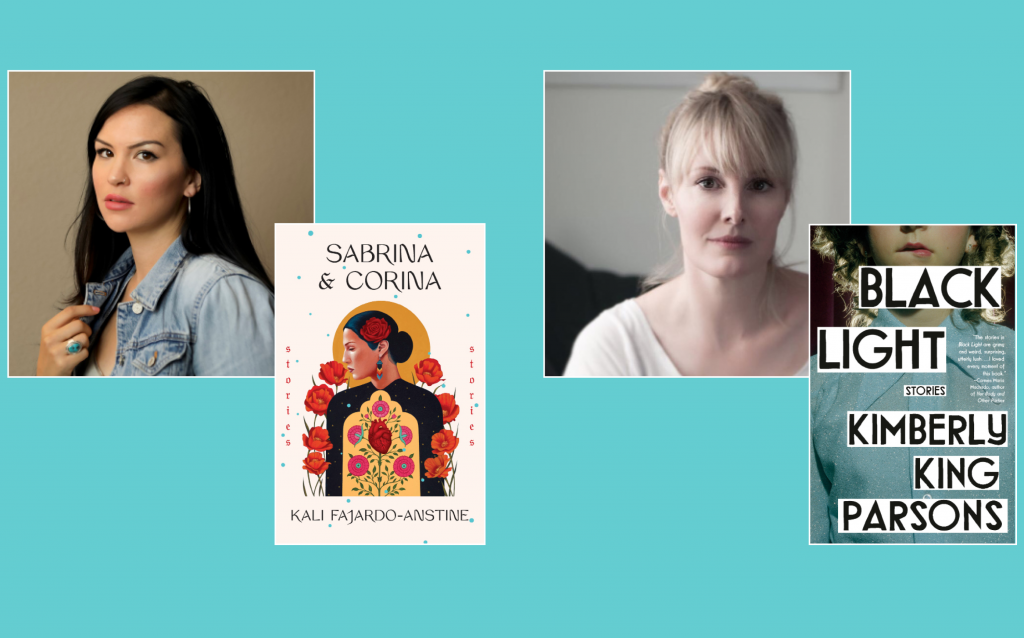 images of two female authors with their book covers