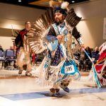 Native American dancer in regalia