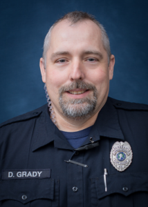 Damon Grady in Security uniform