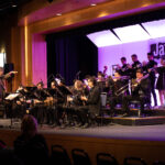 jazz band performs on stage