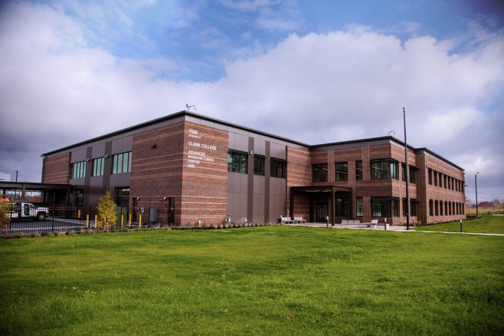 View of AMC building from the street side.