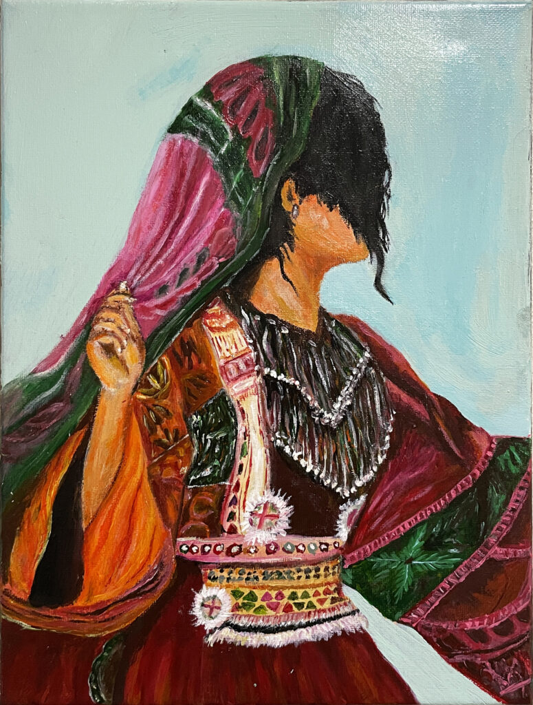 Afgani Girl Painting