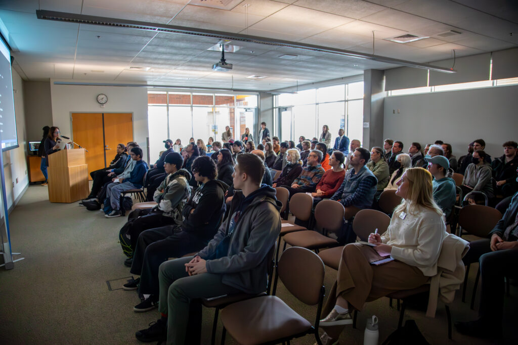 audience at the talk