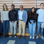 Channel Gore, students Leonardo Gallardo Dextre and Sandra Sanchez Cruz, Sudha Frederick, student Addie Kuria, Shirley Schwartz and April Pereira.