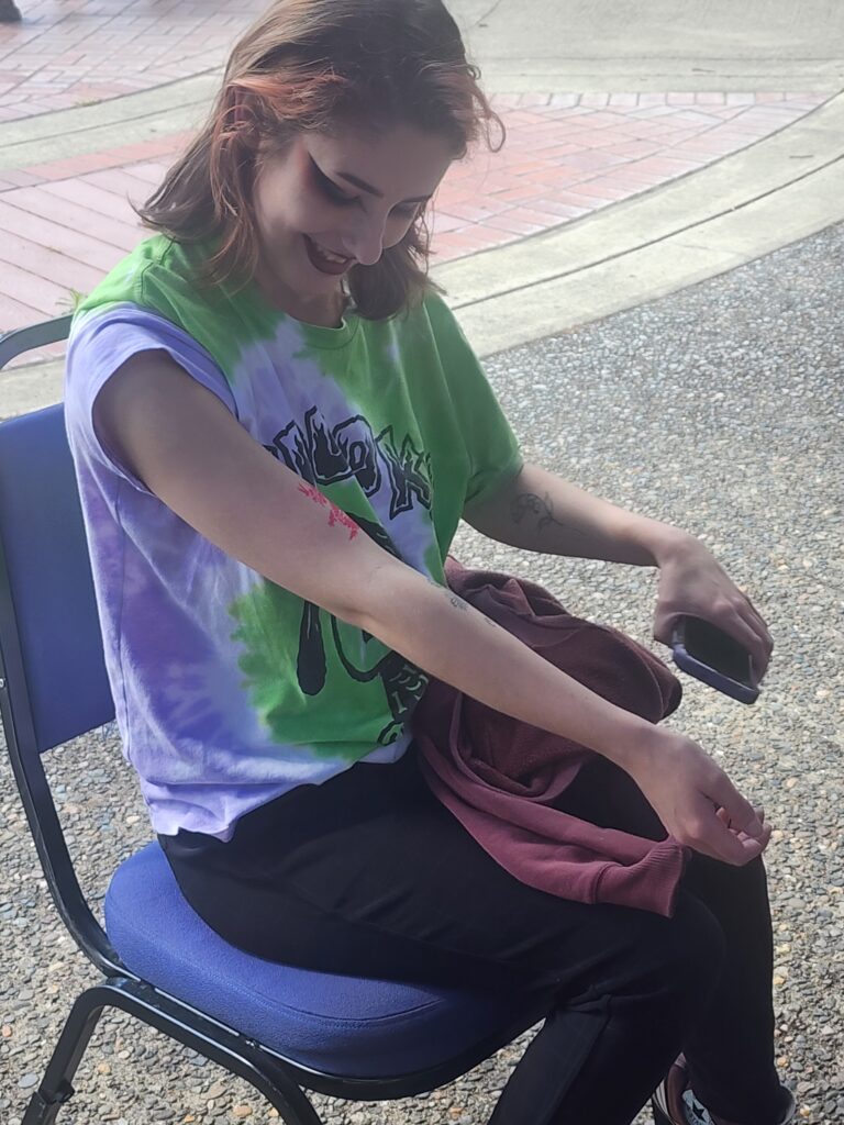 person with tattoo