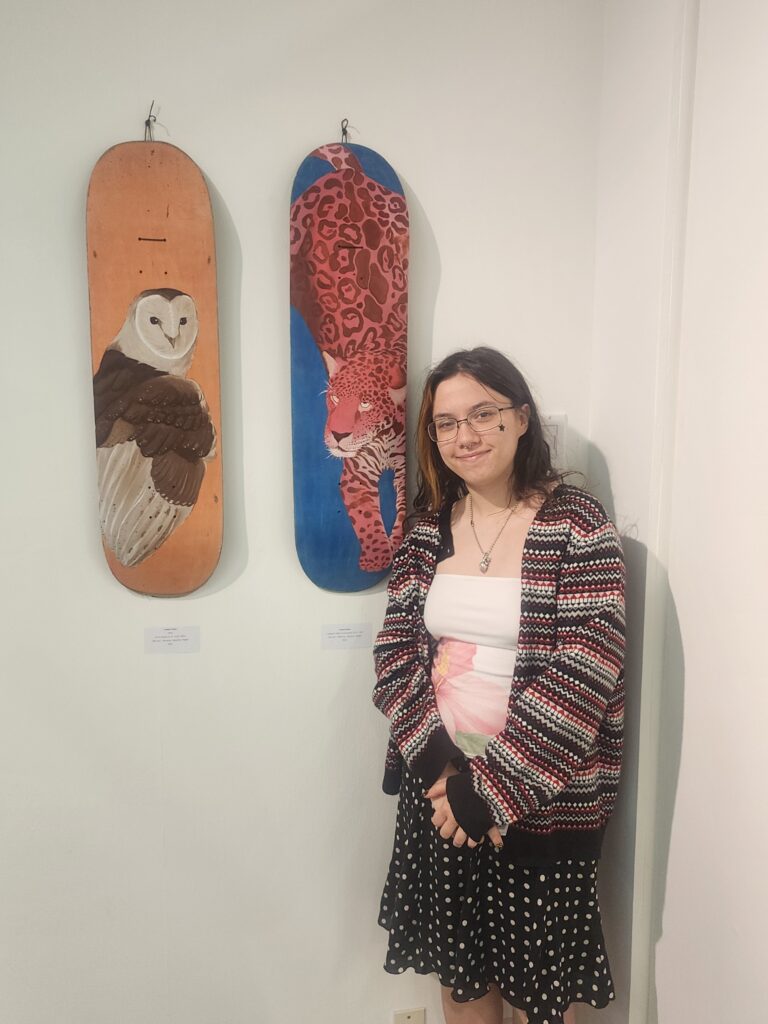 person with art